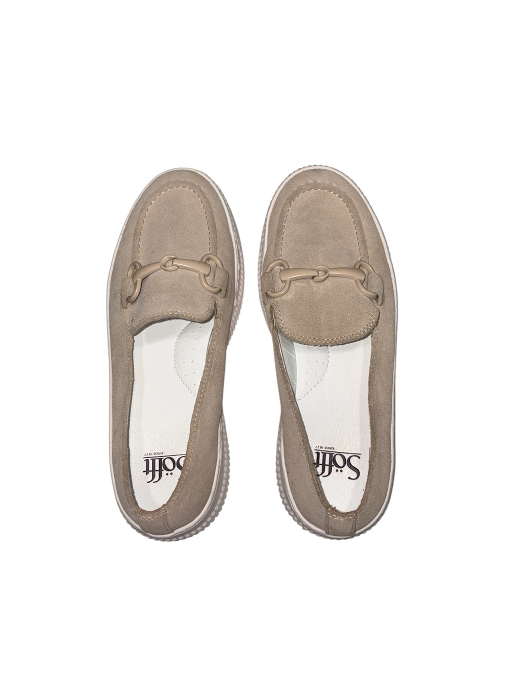 Sofft Fable Loafer Suede In Biege/Tan Neutral Minimalist Coastal Casual Size 7M - Picture 6 of 11